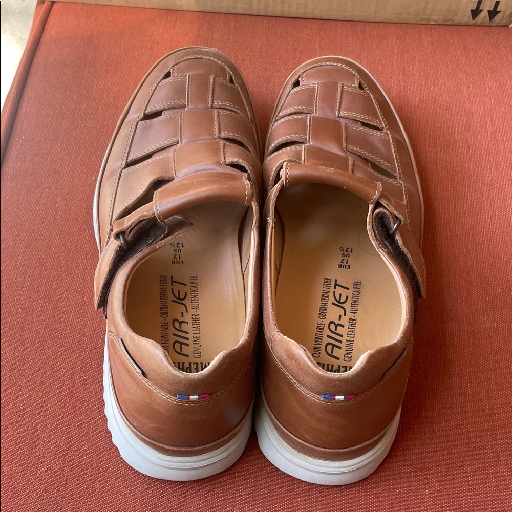 Mephisto Vilson, Chestnut Scratch- Men's Brown Leather Shoes